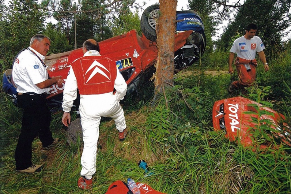 Citroen Xsara WRC авария