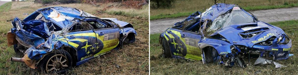 Subaru Impreza S10 WRC ’04 после аварии