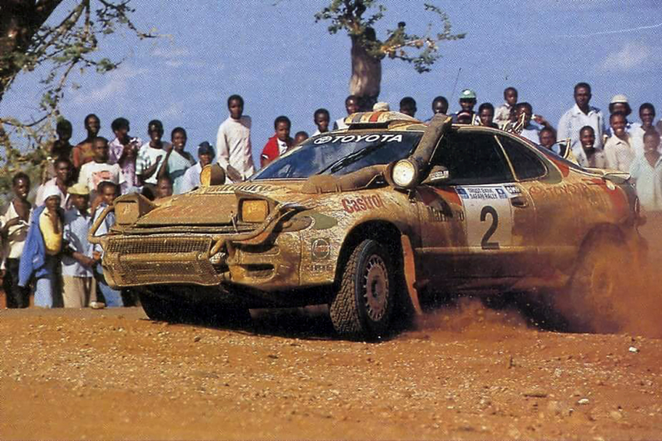 Toyota Celica во время гонки