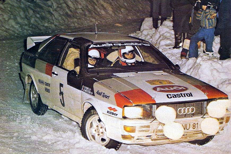Старая школа против. Audi quattro Rally 1982.